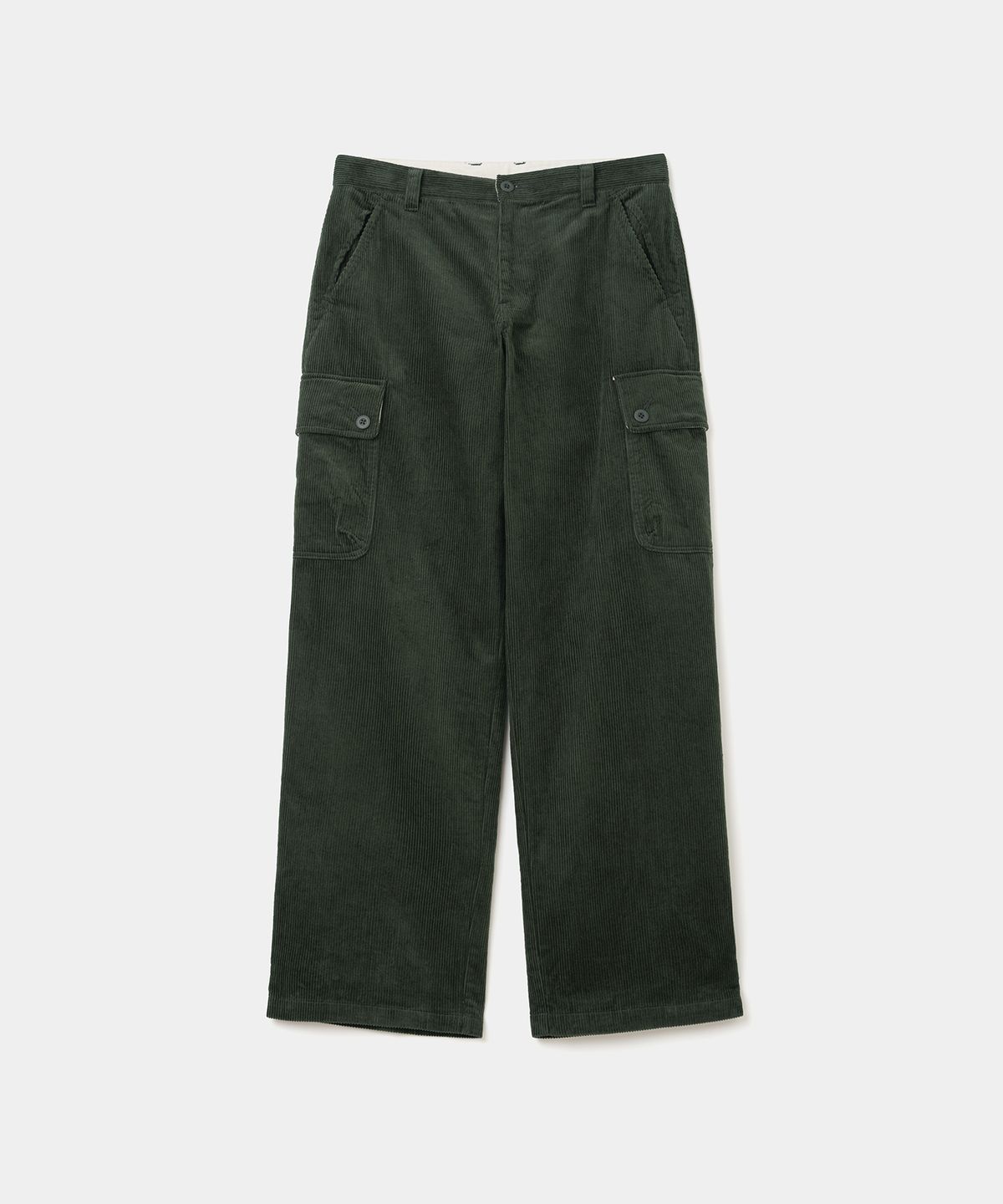 유니폼브릿지(UNIFORM BRIDGE) M47 corduroy pants wide fit olive