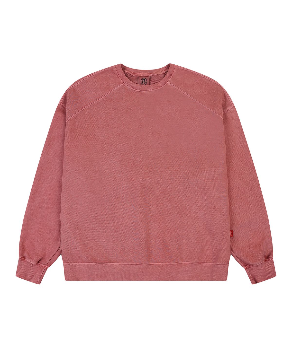 에이던엠(ADERNM) BACK CUT-LINE PIGMENT SWEATSHIRT (PINK)