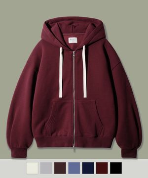 유스풀 멜로우 후드 집업 버건디 SJHD1539