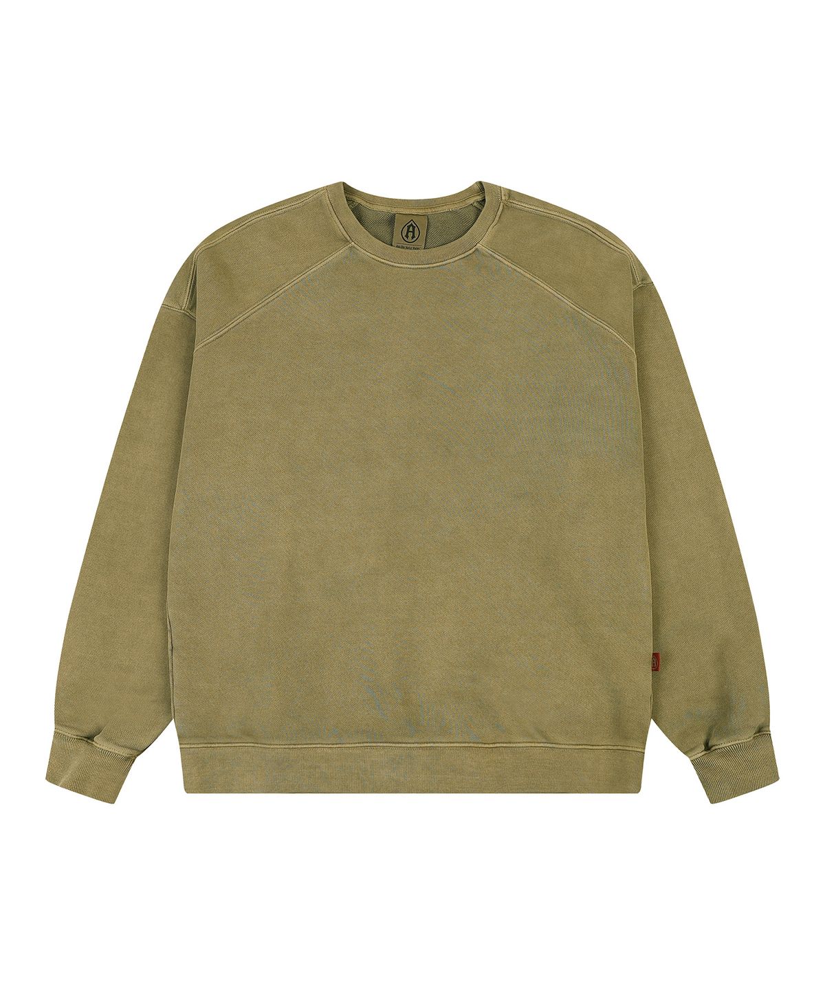 에이던엠(ADERNM) BACK CUT-LINE PIGMENT SWEATSHIRT (BEIGE)