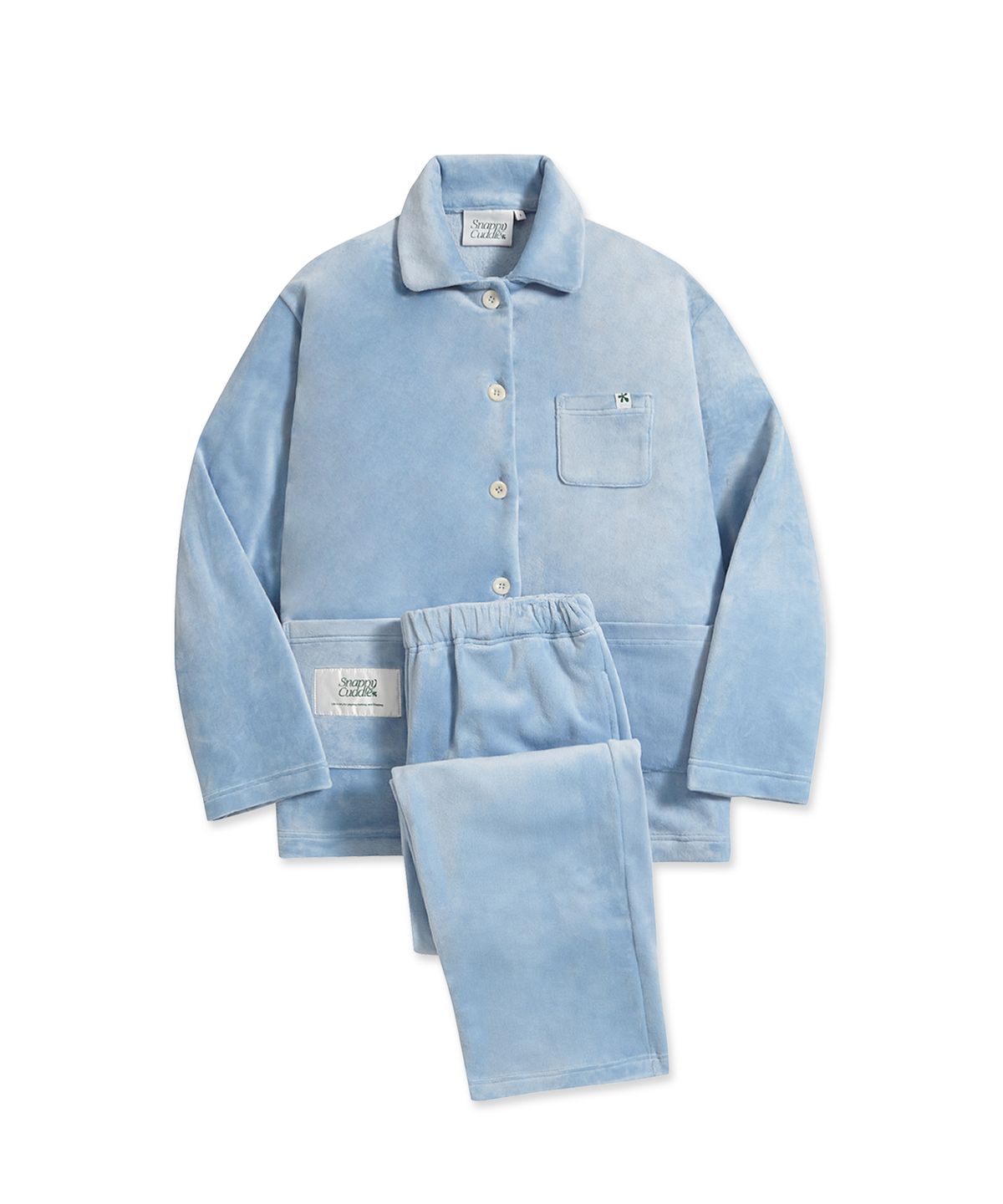 스내피커들(SNAPPY CUDDLE) Cloud Atelier Pajama Set (Blue Bird)