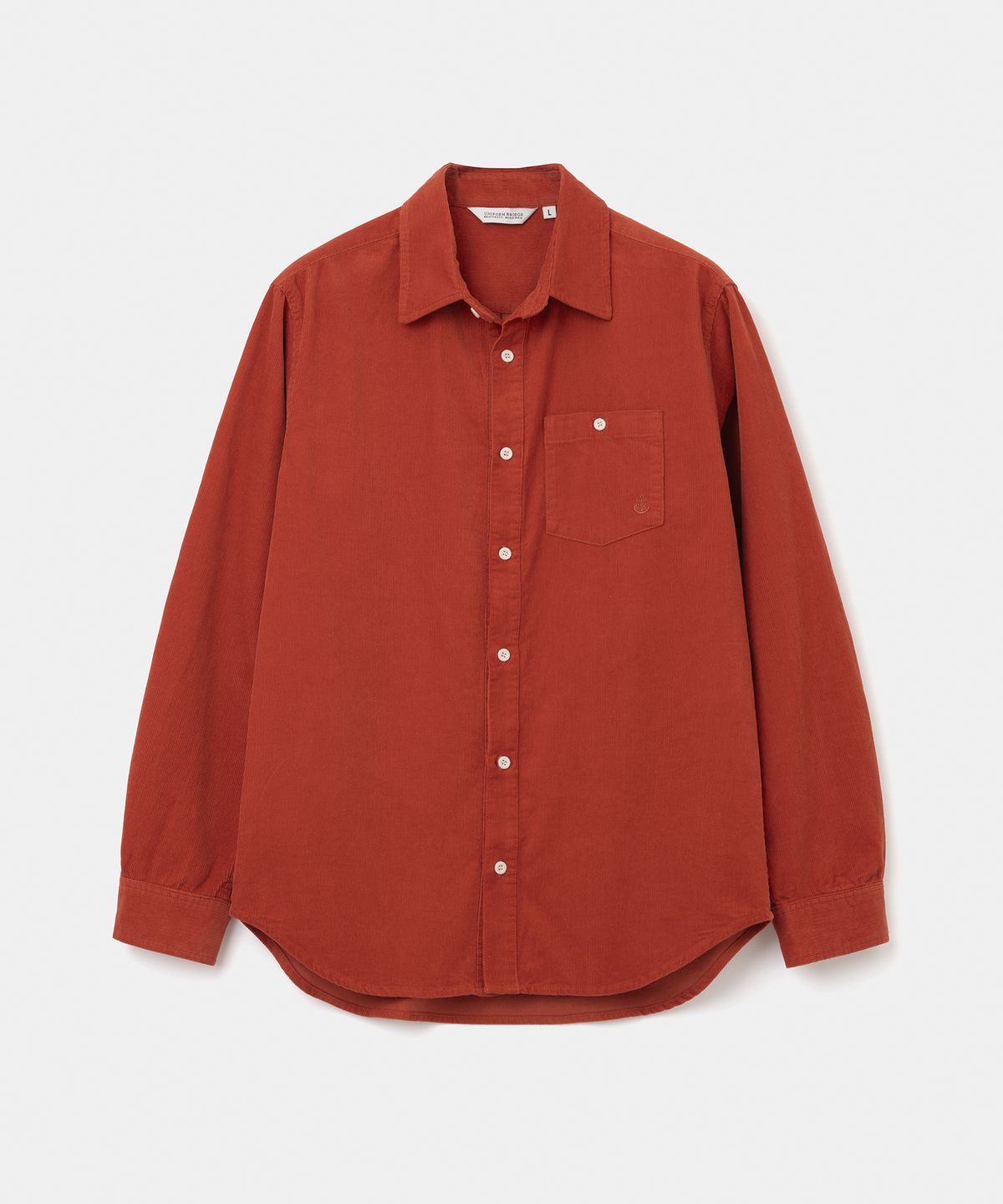 유니폼브릿지(UNIFORM BRIDGE) corduroy shirt orange