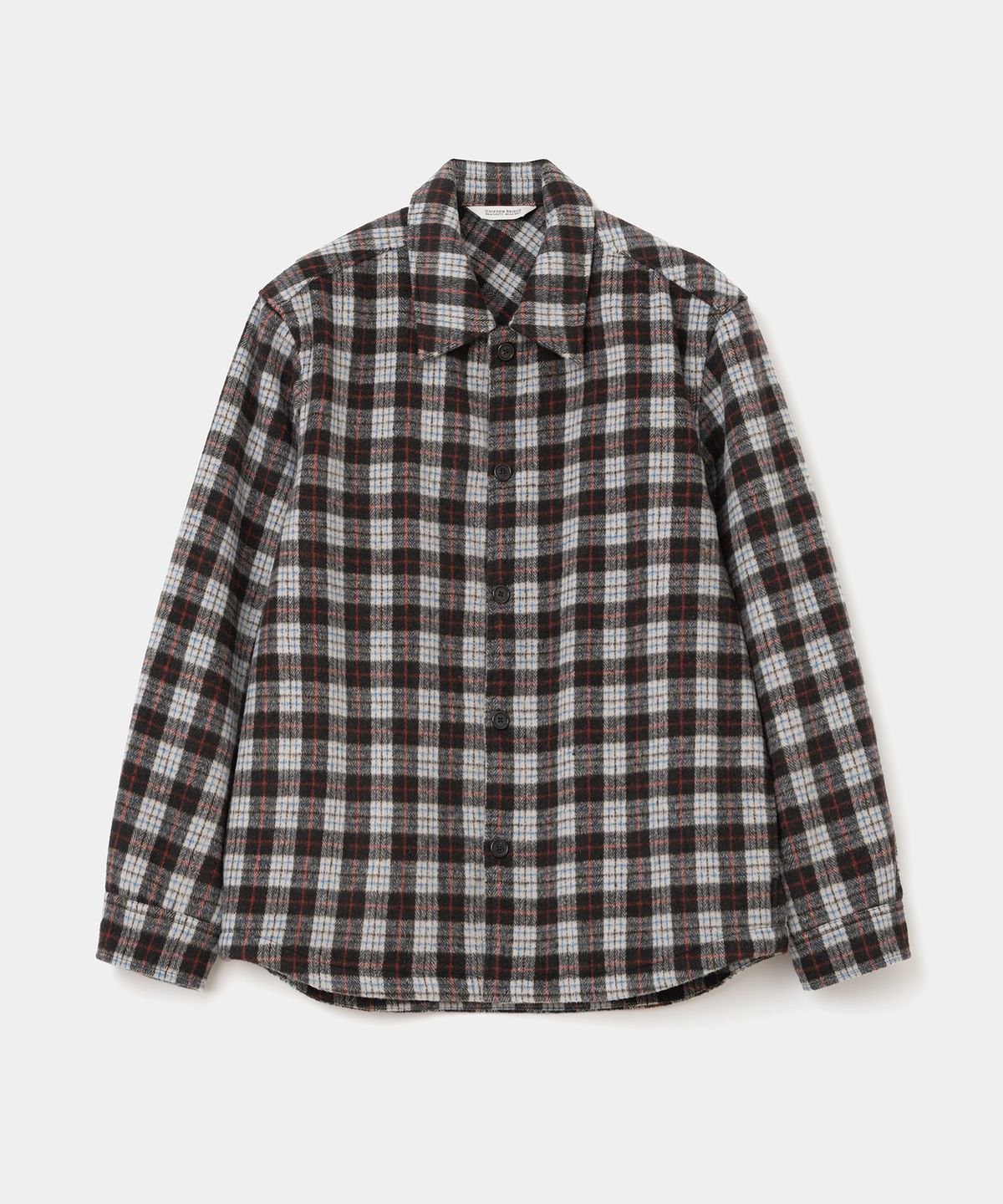 유니폼브릿지(UNIFORM BRIDGE) wool heavy check shirt brown