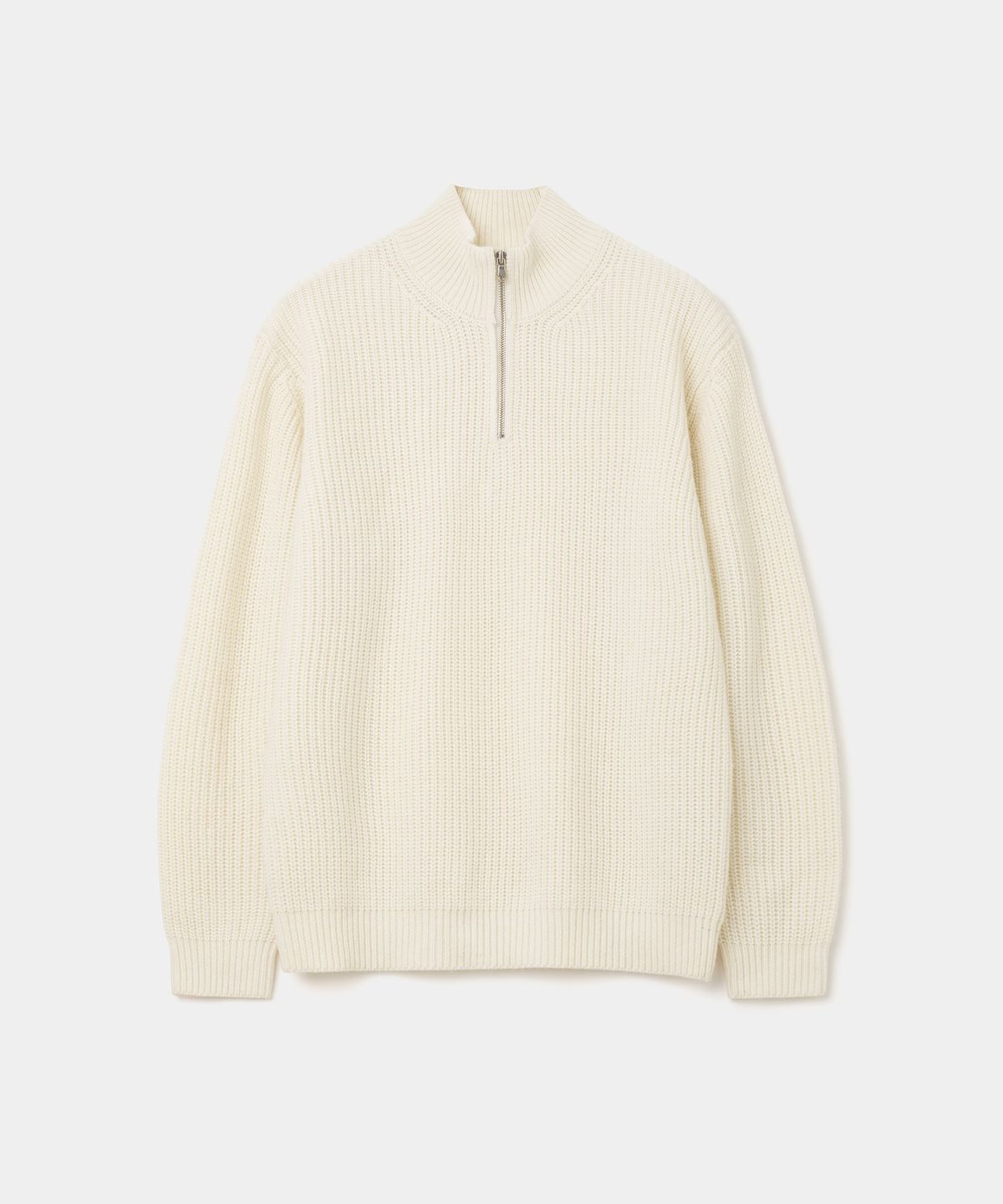 유니폼브릿지(UNIFORM BRIDGE) half zip-up knit ivory
