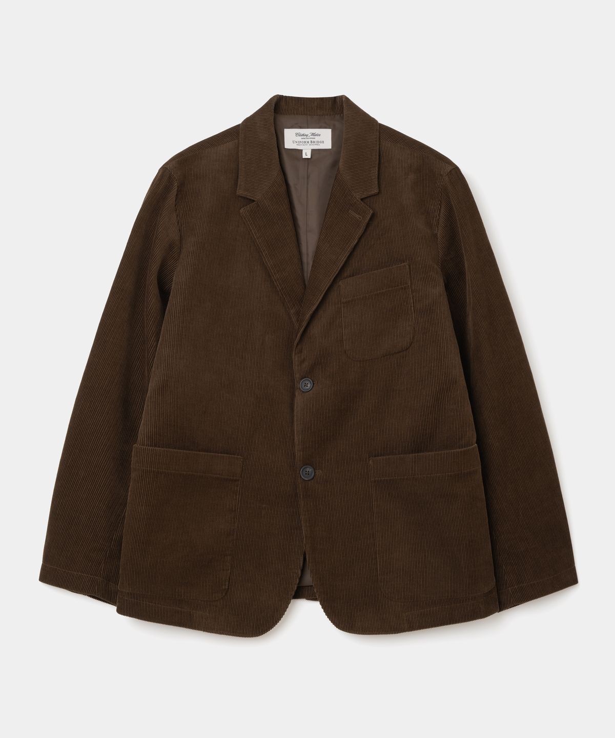 유니폼브릿지(UNIFORM BRIDGE) corduroy blazer jacket brown