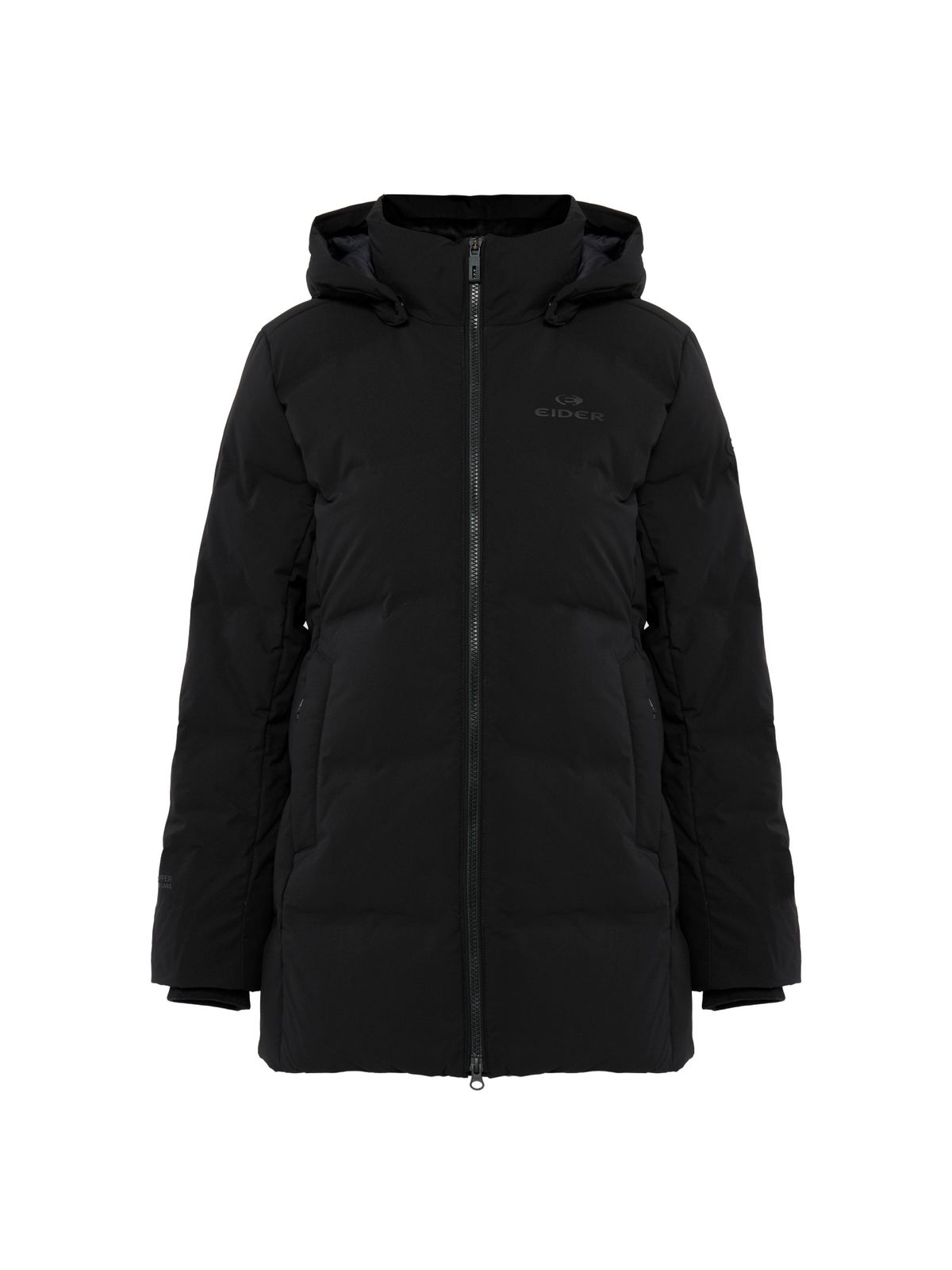 아이더(EIDER) STELOL W (스테롤 W) 여성 윈드스타퍼 웰딩 미들 다운 자켓_Black