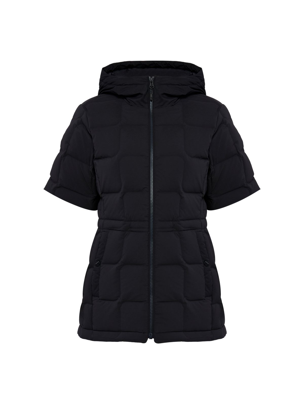 아이더(EIDER) BASIC (베이직) 여성 튜브 반팔 미들 다운 자켓_Black