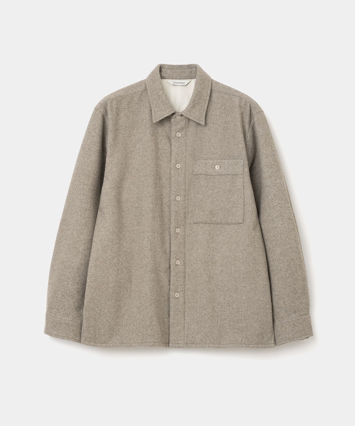 유니폼브릿지(UNIFORM BRIDGE) wool pocket shirt beige