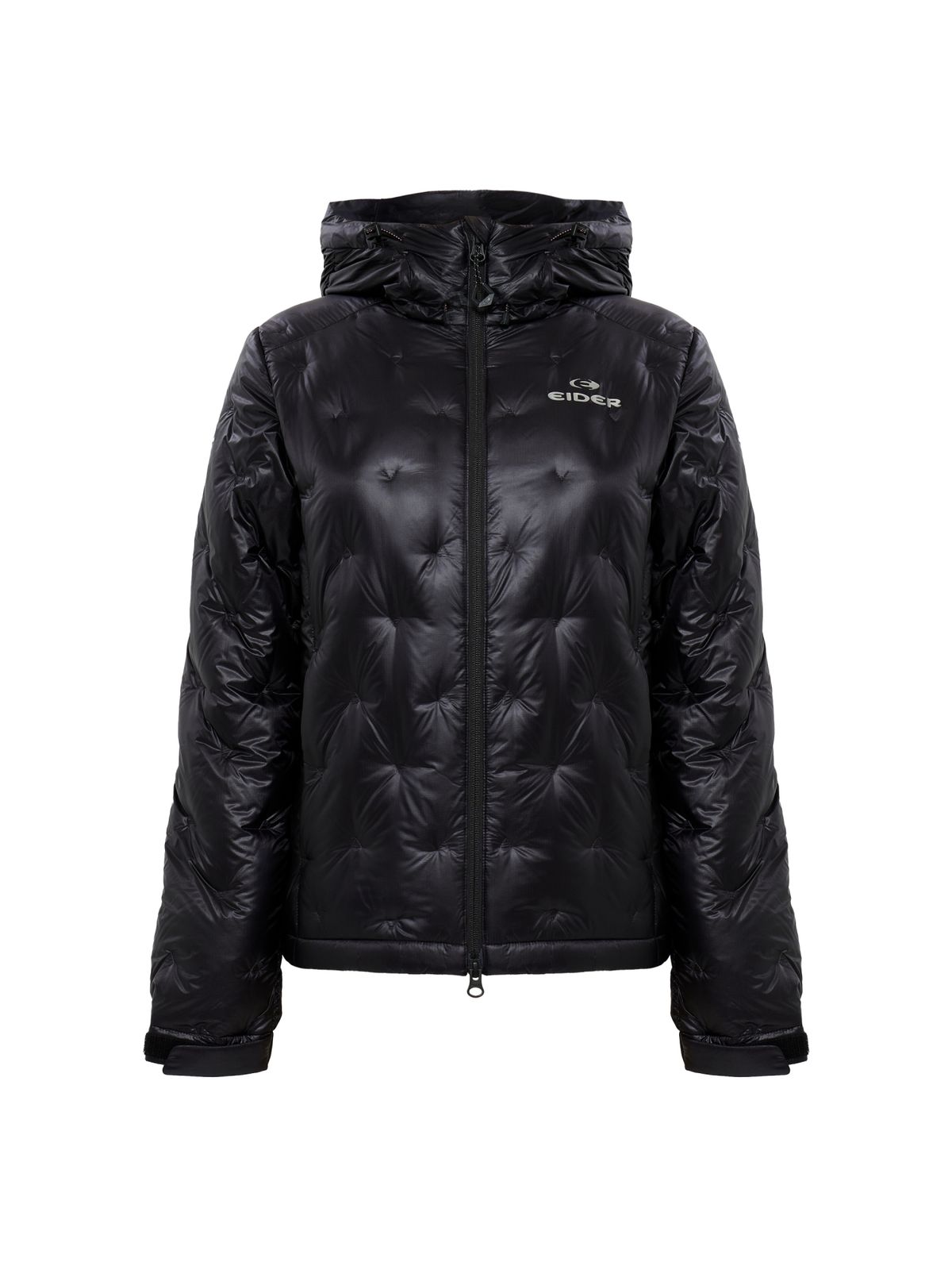 아이더(EIDER) HERITAGE (헤리티지) 여성 자수 퀼팅 다운 자켓_Black