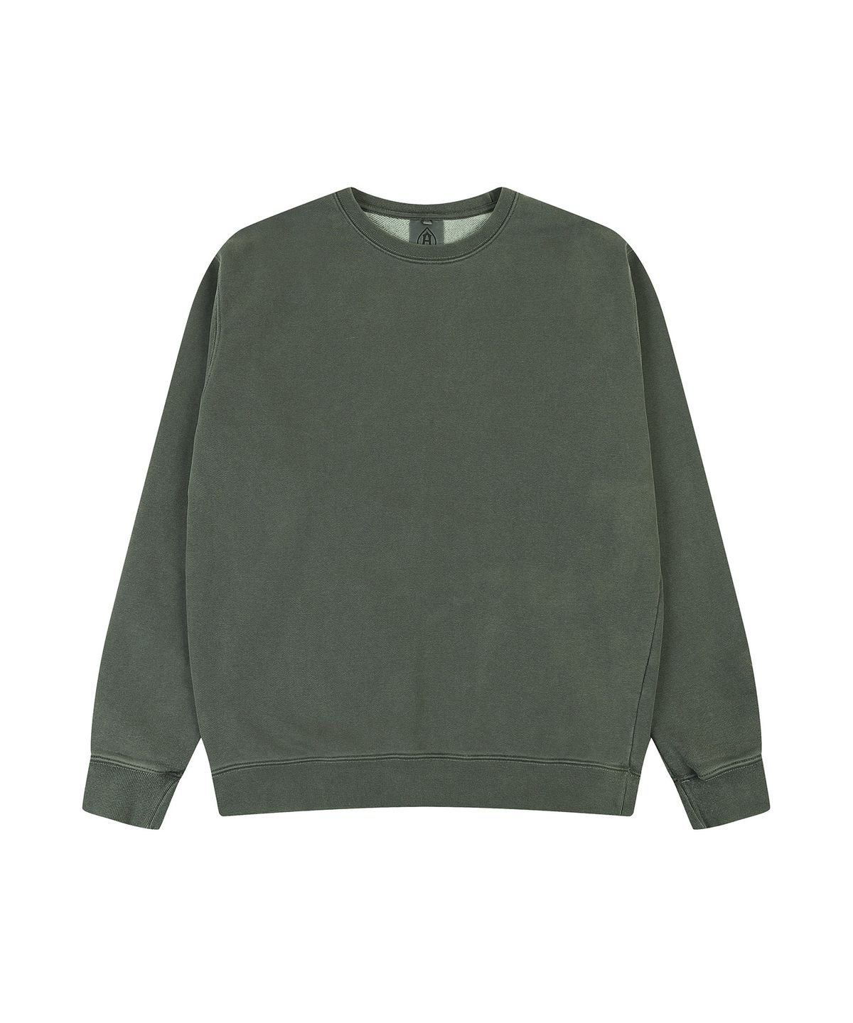 에이던엠(ADERNM) PIGMENT DYED ESSENTIAL SWEATSHIRT (KHAKI)