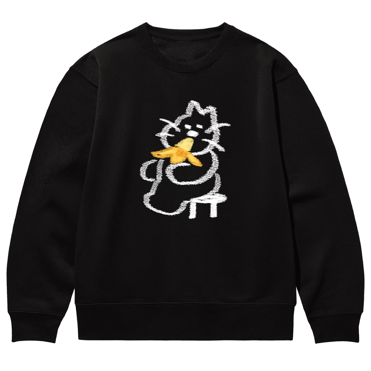어썸어스(AWESOMEUS) A BANANA EATING CAT SWEAT_4 COLOR