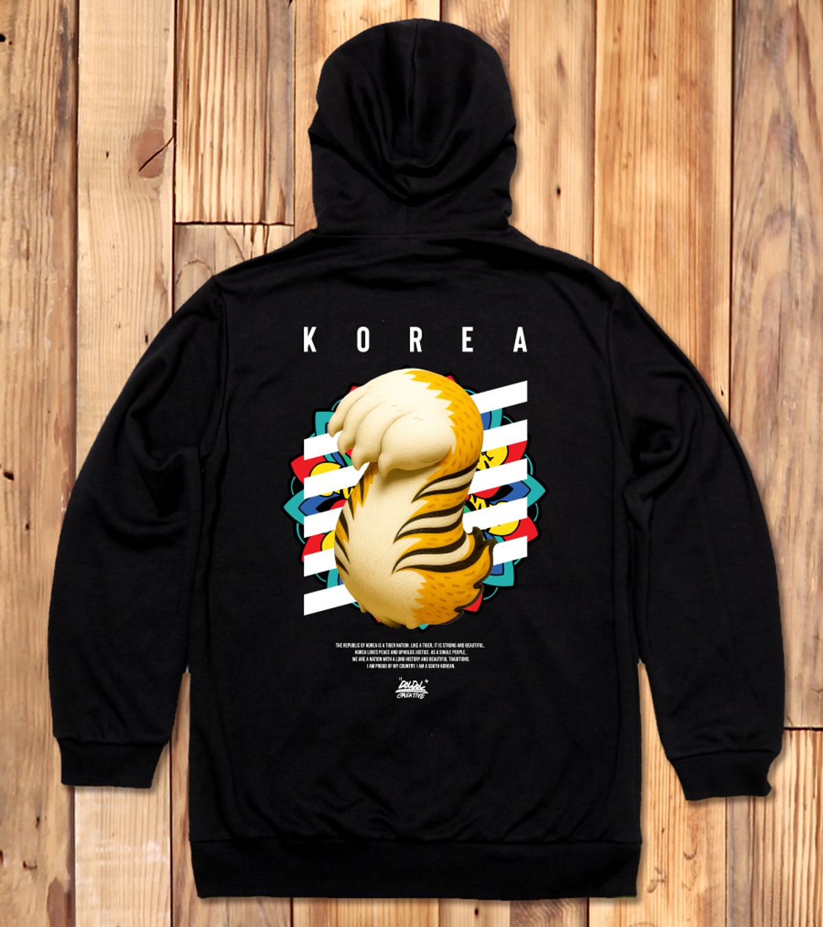 돌돌(DOLDOL) DMK_HOODY_178 그래피티 아티스트 데빌몽키 호랑이 대한민국 후드티 후디