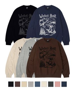 (기모추가) Winters Roar 오버핏 맨투맨_9 COL