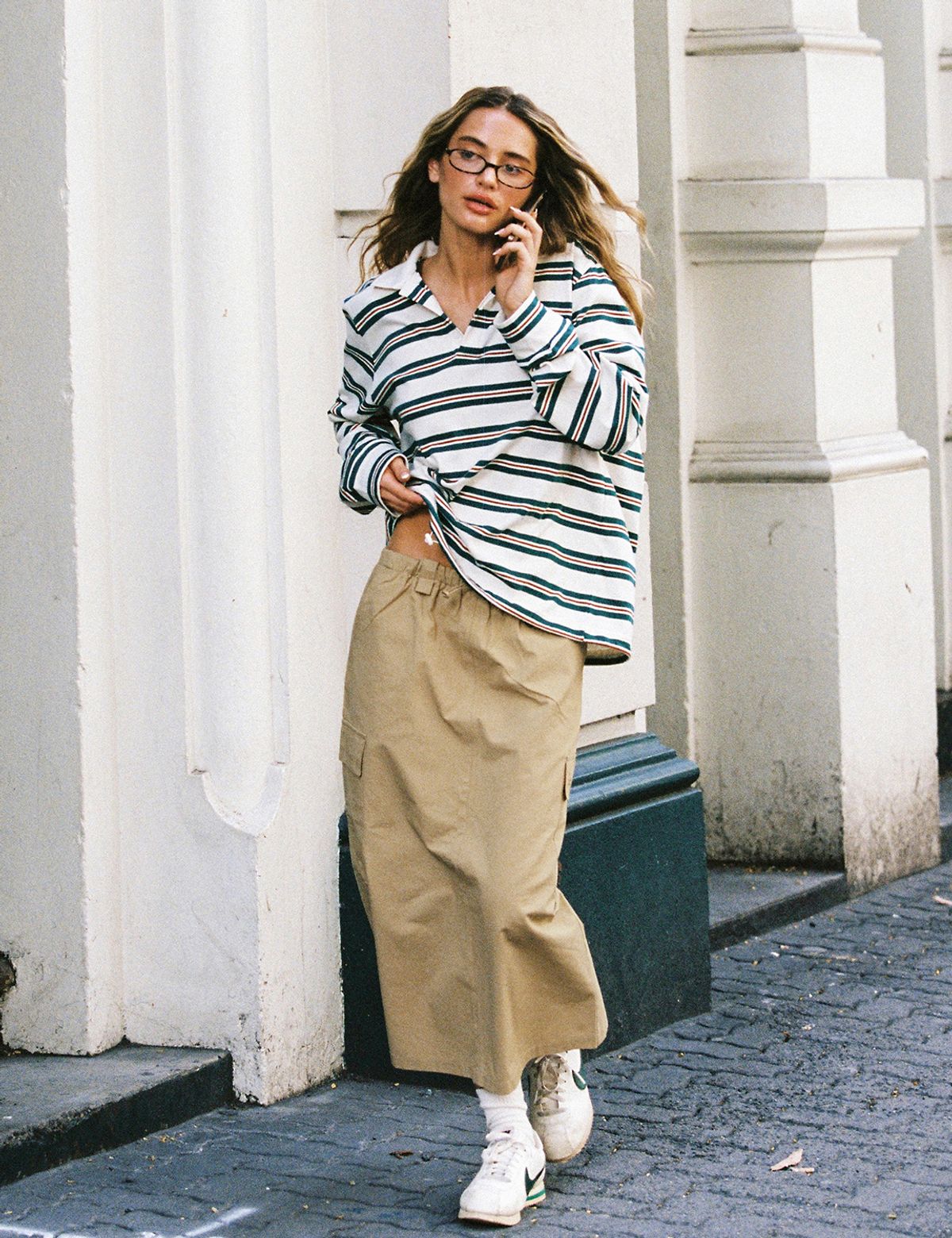 써피(SURFEA) ALL-DAY CARGO SKIRT_BEIGE