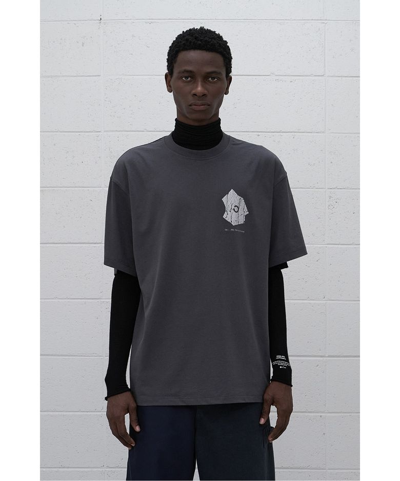 (RE;CODE × OBJECTS IV LIFE by Daniel Arsham) Garment Layered T-shirt R0TAX25221GYX