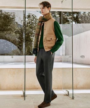 25FW 라이크라 밴딩 슬랙스 그레이