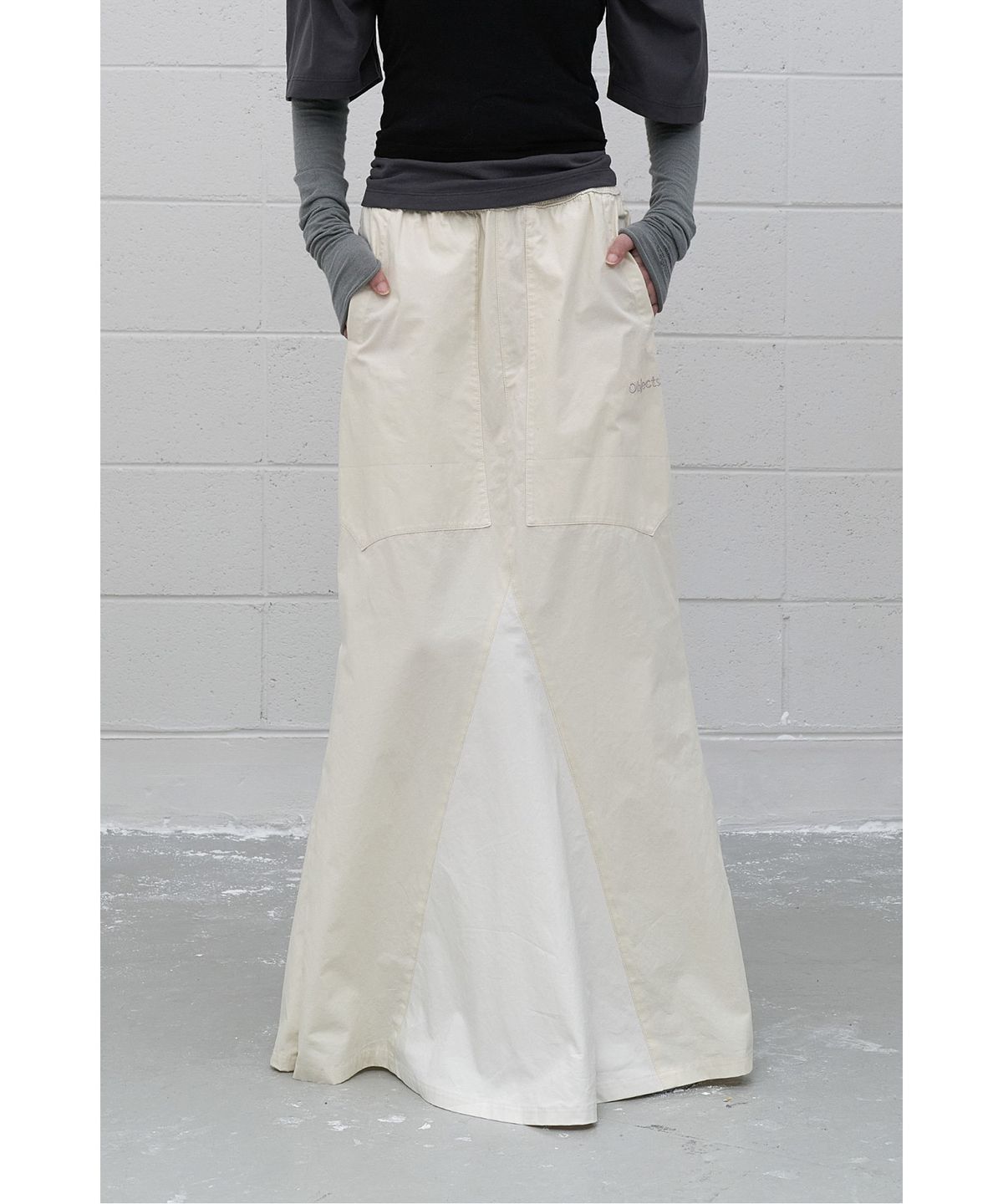 래코드(RECODE) (RE;CODE × OBJECTS IV LIFE by Daniel Arsham) Reworked Maxi Skirt R0KAA25232IVX