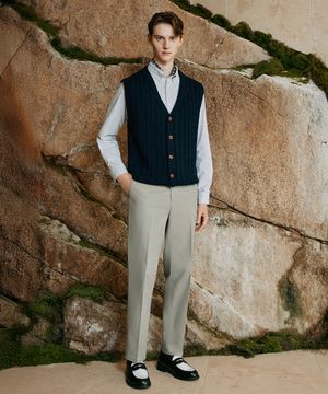 25FW 워시드 라이크라 치노 베이지