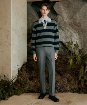 25FW 워시드 라이크라 치노 그레이