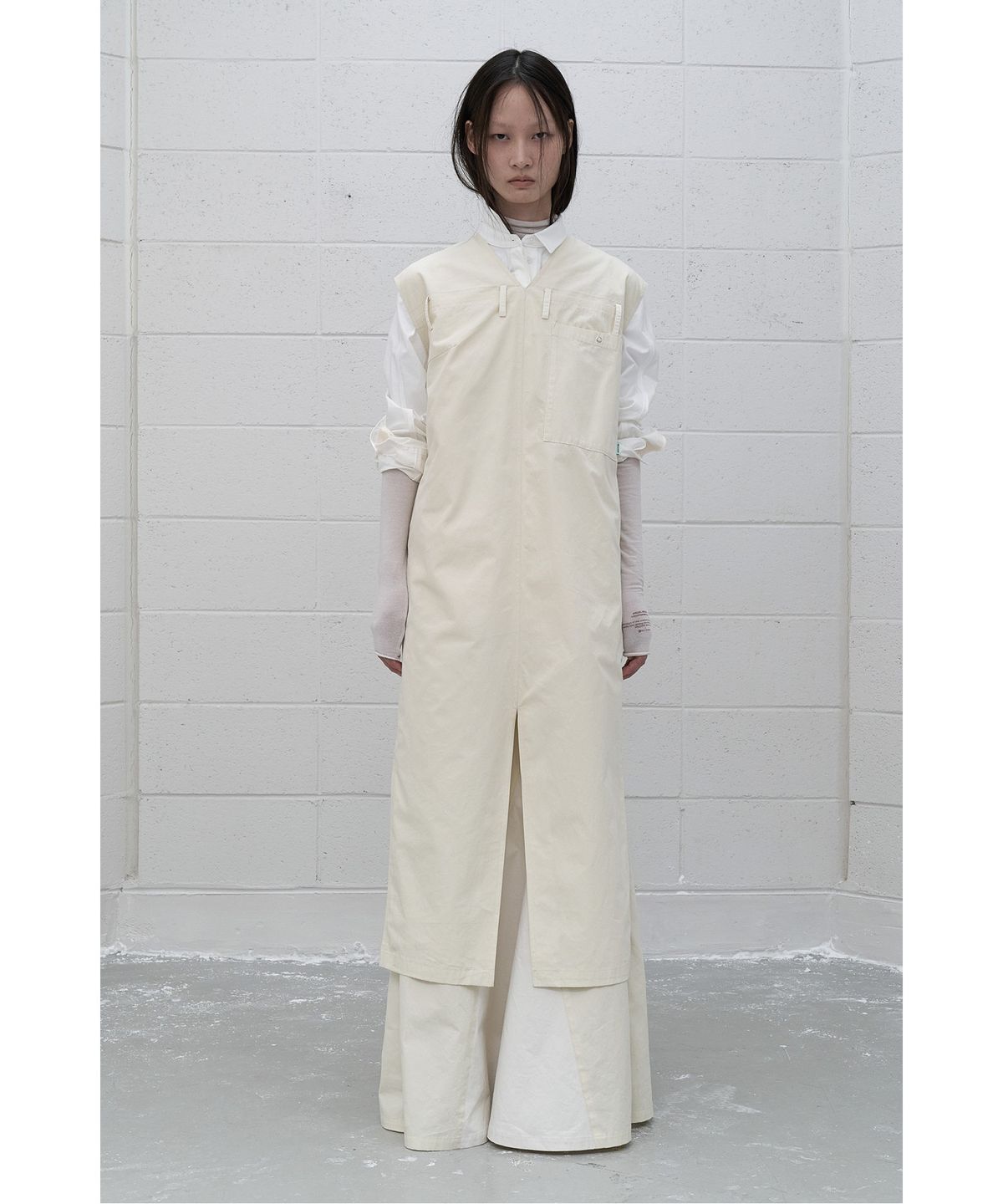 래코드(RECODE) (RE;CODE × OBJECTS IV LIFE by Daniel Arsham) Reworked Pants Layering Dress R0DAA25202IVX