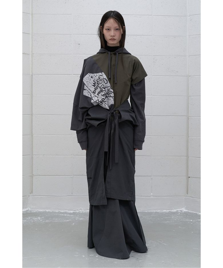 (RE;CODE × OBJECTS IV LIFE by Daniel Arsham) Reworked Pants Layering Dress R0DAA25202GYX