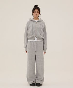 [SET] DGDP 스퀘어 후드 집업 와이드 트레이닝 셋업