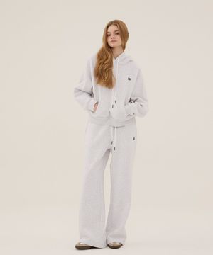 [SET] DGDP 스퀘어 후드 와이드 트레이닝 셋업