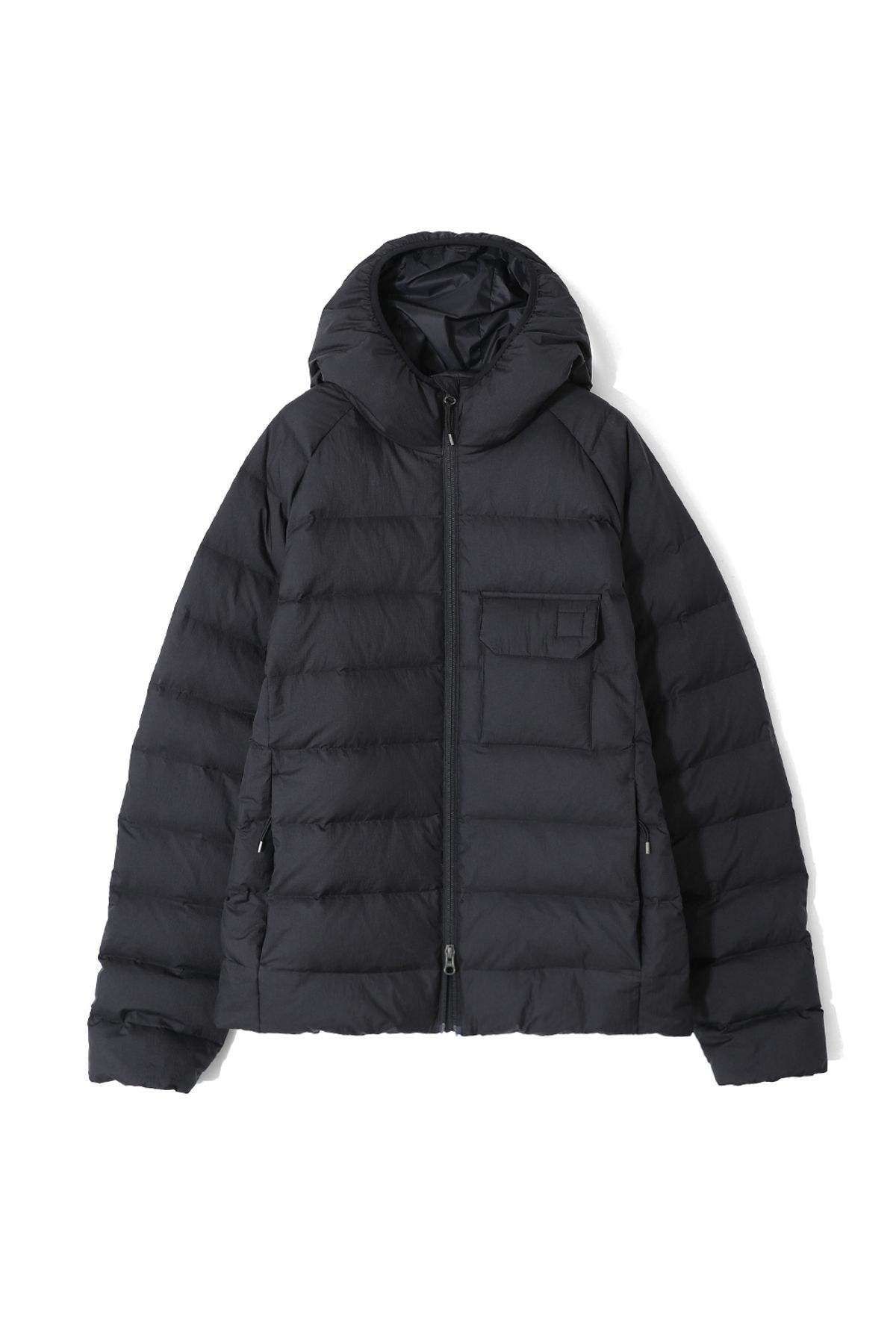 홀리선(HORLISUN) Frost Hood Duckdown Light Jacket Black