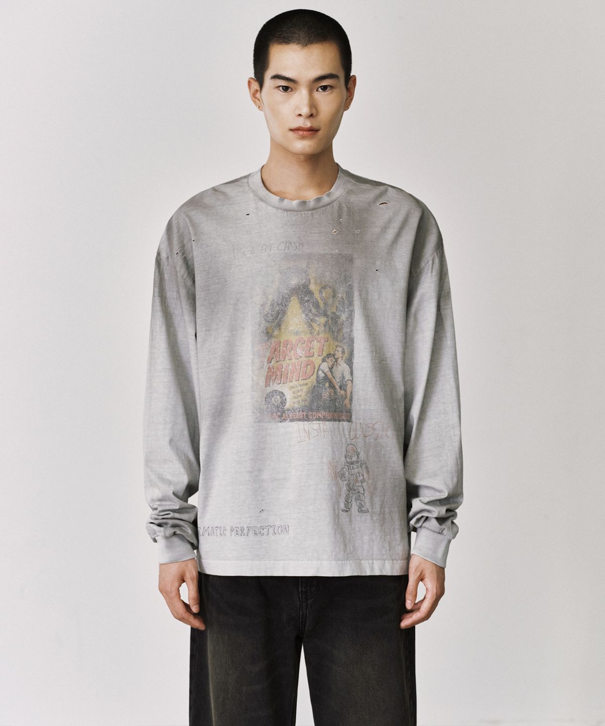브랜디드(BRANDED) MIND ARCHIVE LONG SLEEVE [PIGMENT GRAY]