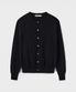 [SUPERIOR] ESSENTIAL SUPERFINE ROUND CARDIGAN [BLACK]