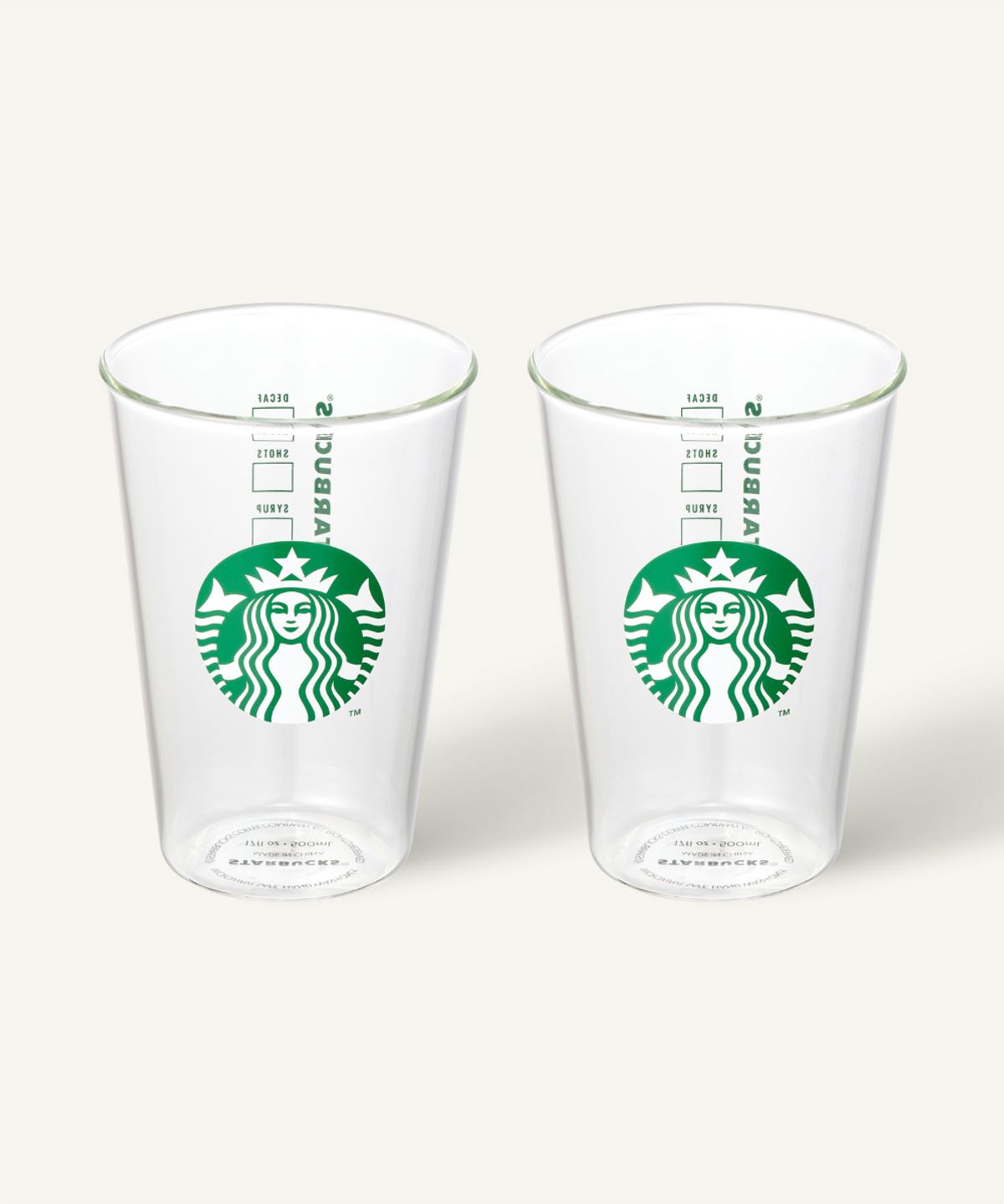 스타벅스(STARBUCKS) 시그니처 사이렌 글라스 500ml 2P 세트