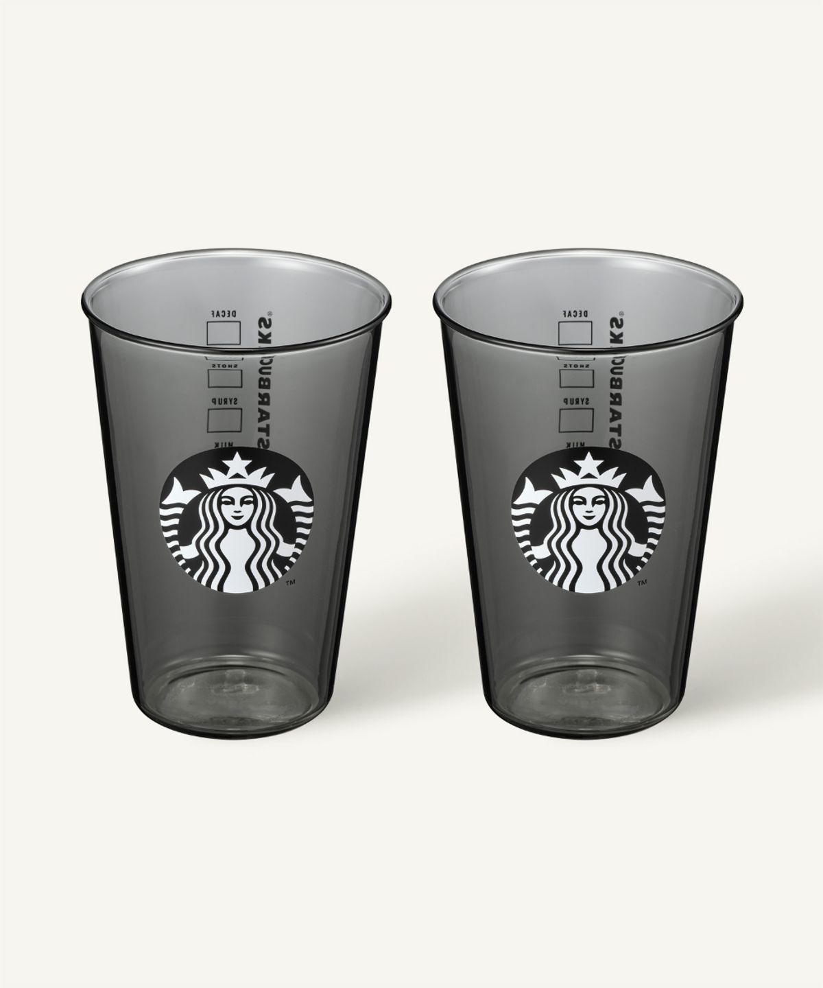 스타벅스(STARBUCKS) 블랙 사이렌 투고 글라스 500ml 2P 세트