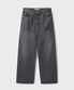 EXTRA WIDE DENIM PANTS [WASHED GRAY]