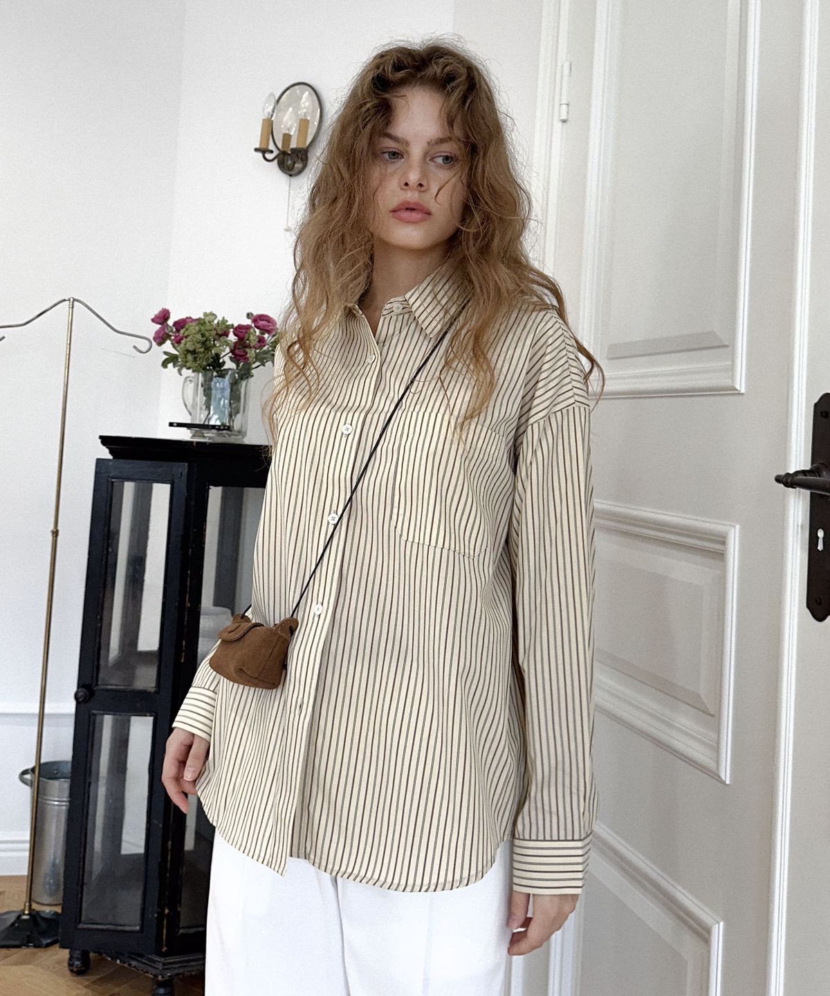 딜라이디(DELIDI) Azure classic shirt (beige)
