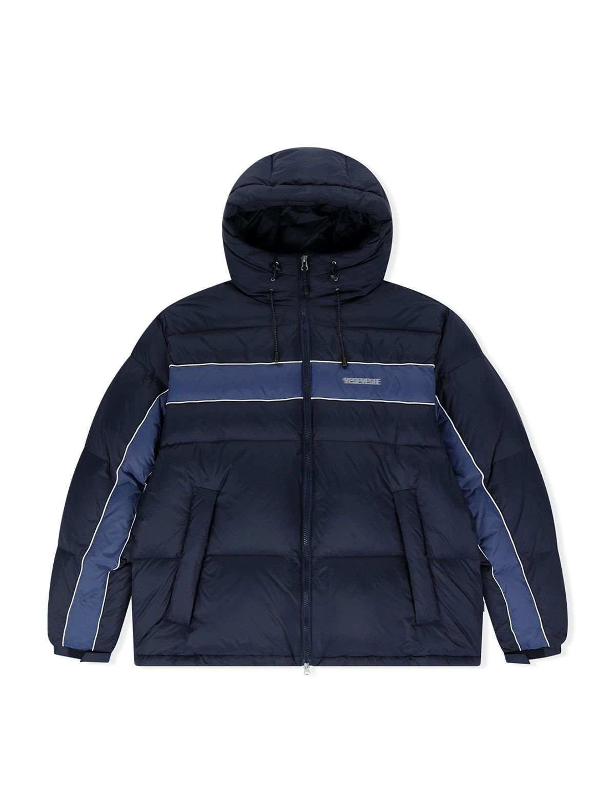예스아이씨(YESEYESEE) Paneled Down Jacket Navy