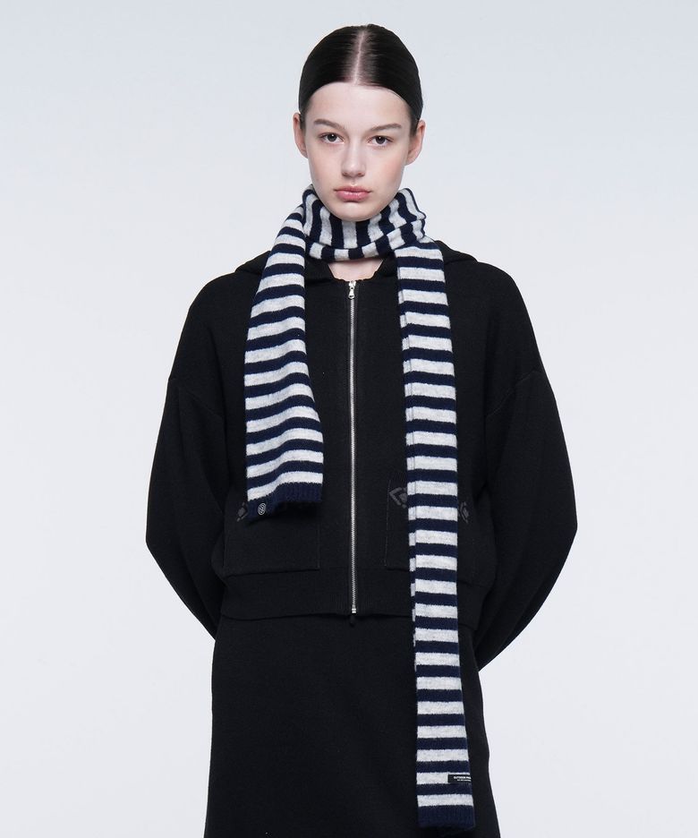 STRIPE MUFFLER (NAVY)