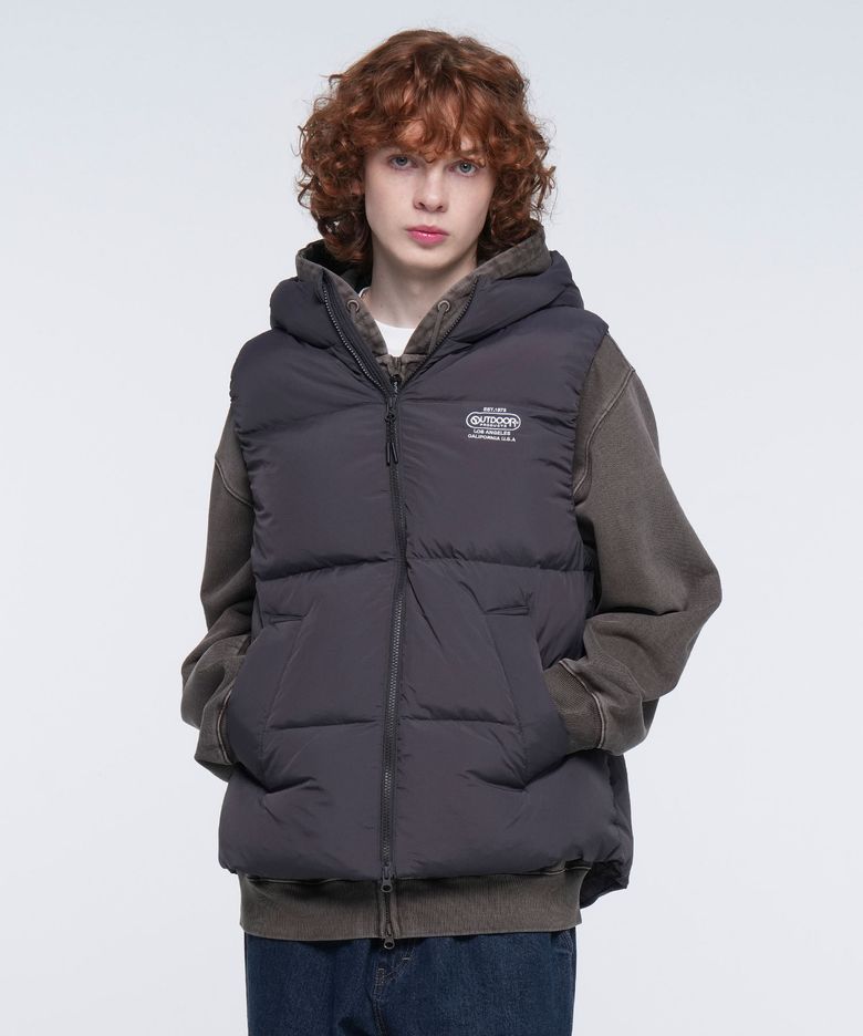 BASIC DOWN VEST (BROWN)