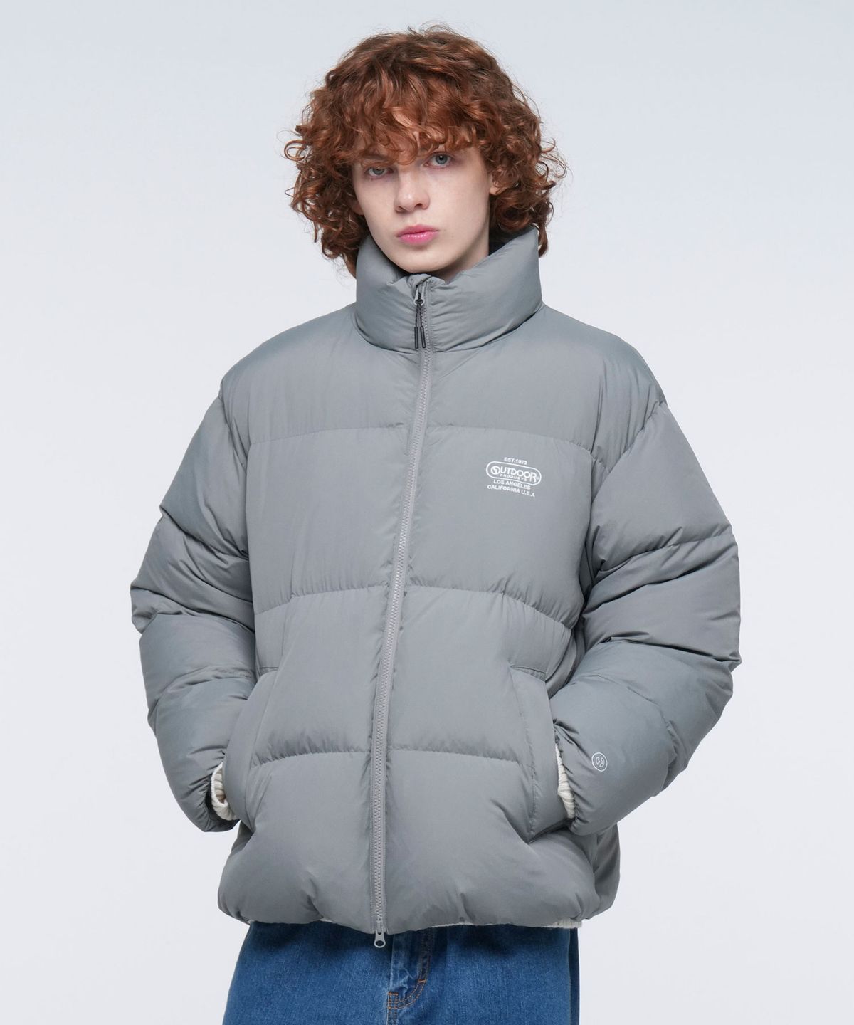 아웃도어 프로덕츠(OUTDOOR PRODUCTS) BASIC DOWN PUFFER (LIGHT KHAKI)