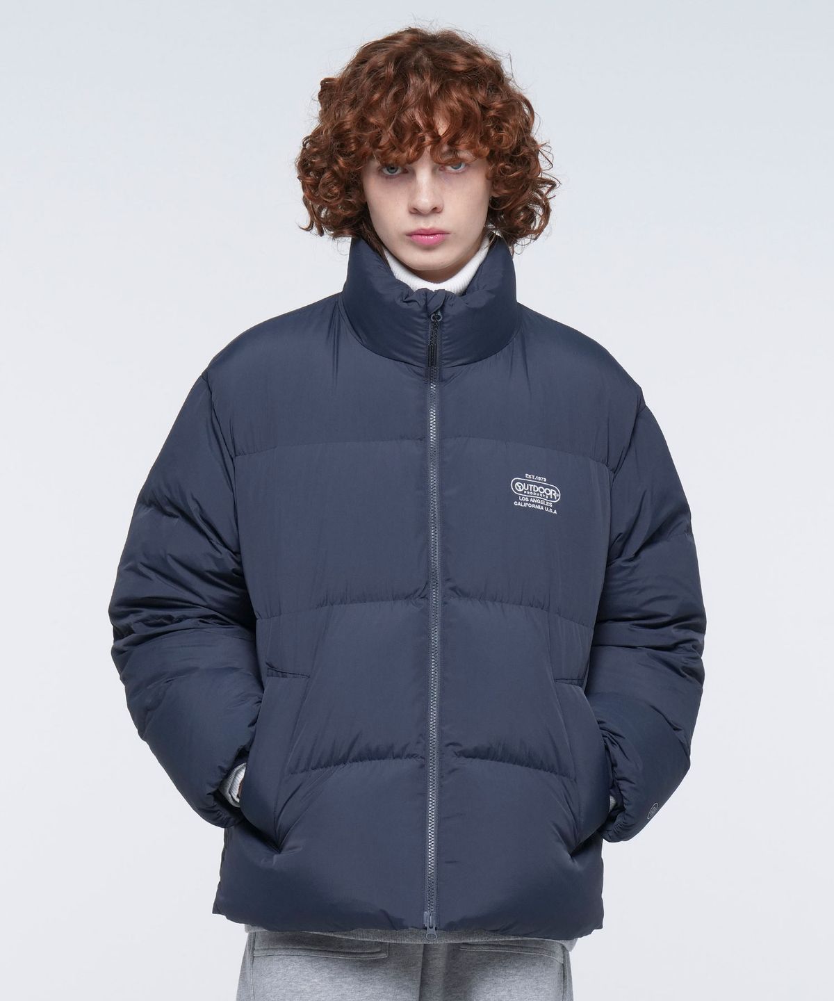 아웃도어 프로덕츠(OUTDOOR PRODUCTS) BASIC DOWN PUFFER (INDIGO BLUE)