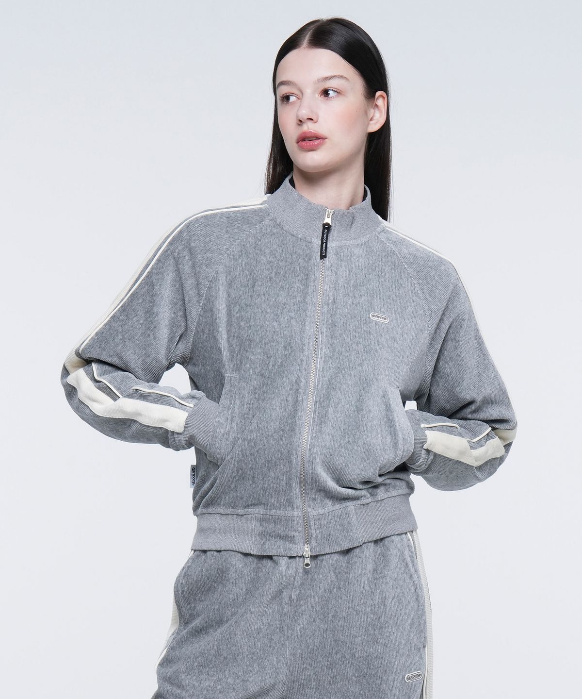 아웃도어 프로덕츠(OUTDOOR PRODUCTS) W CORDUROY TRACK JUMPER (MELANGE)