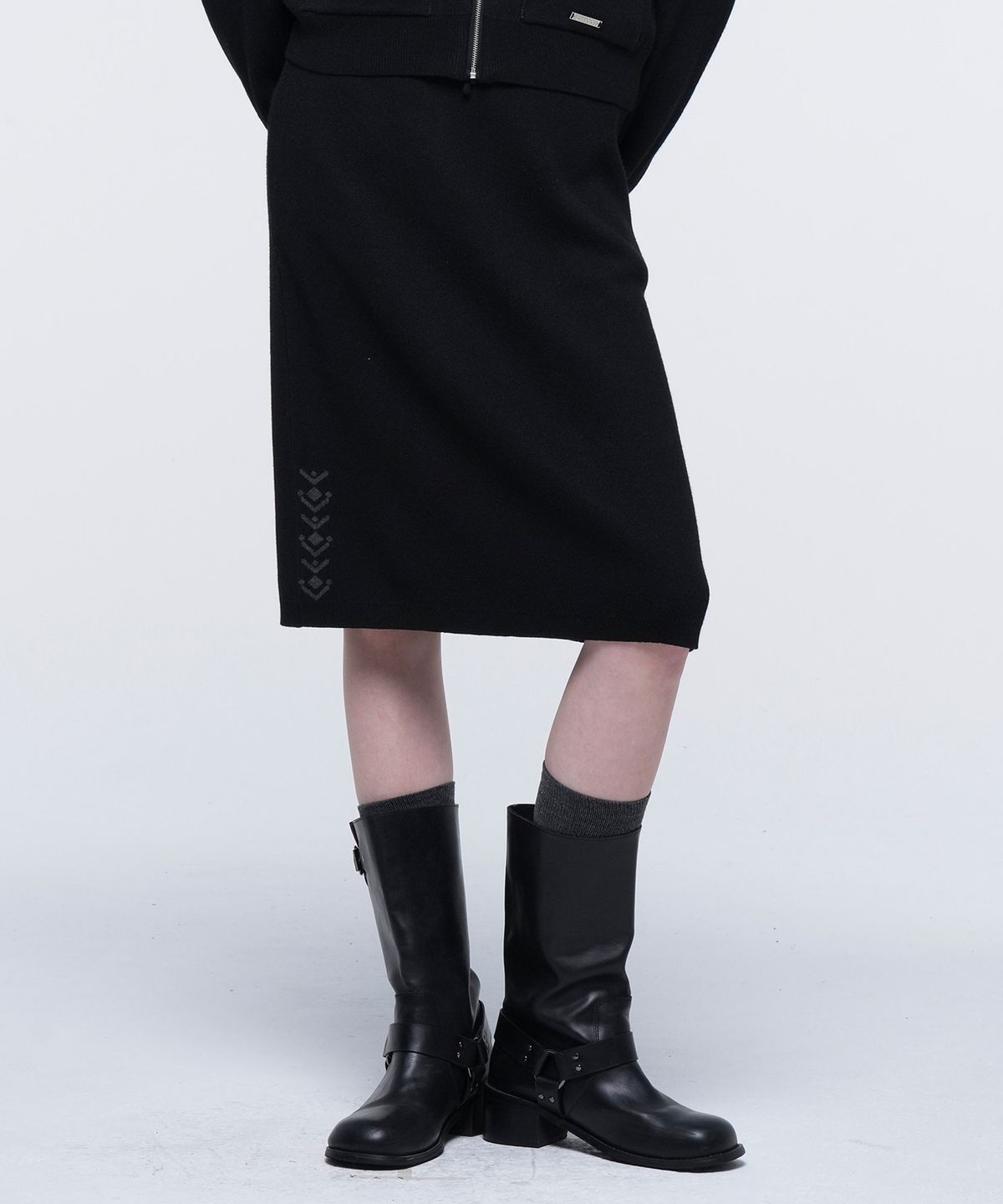 아웃도어 프로덕츠(OUTDOOR PRODUCTS) W NAVAJO KNIT SKIRT (BLACK)