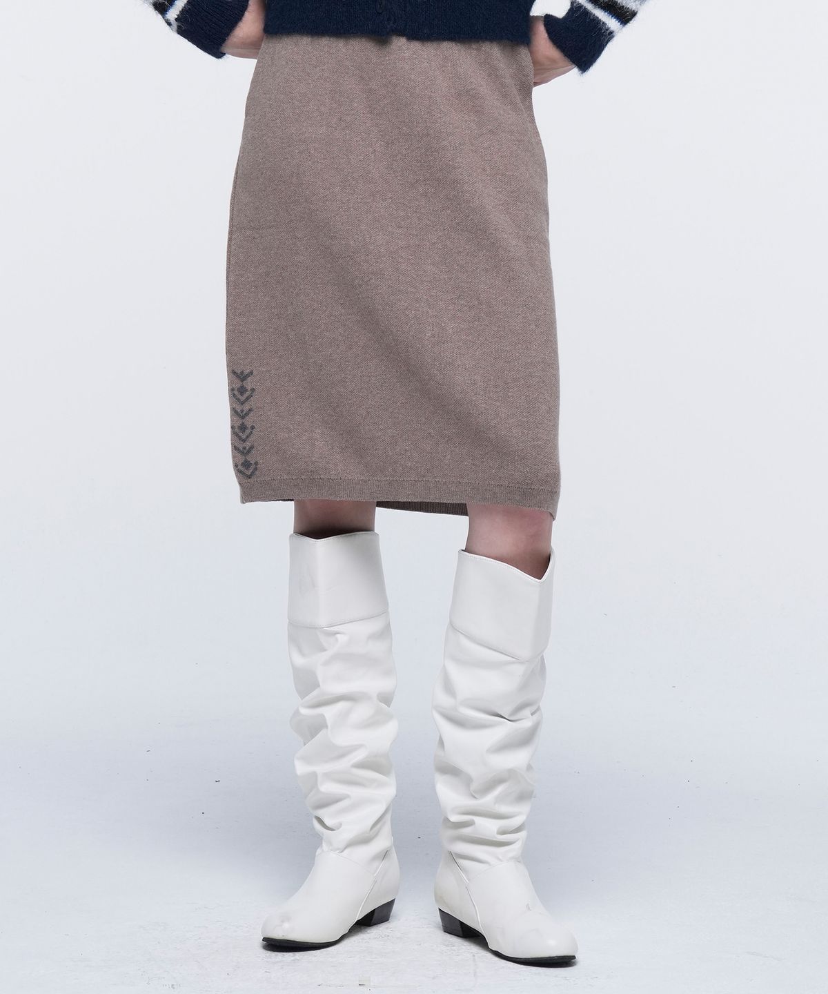 아웃도어 프로덕츠(OUTDOOR PRODUCTS) W NAVAJO KNIT SKIRT (BEIGE)