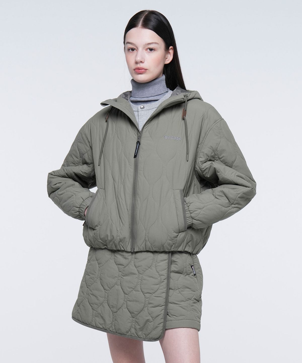 아웃도어 프로덕츠(OUTDOOR PRODUCTS) W QUILTING LAP SKIRTS (KHAKI)