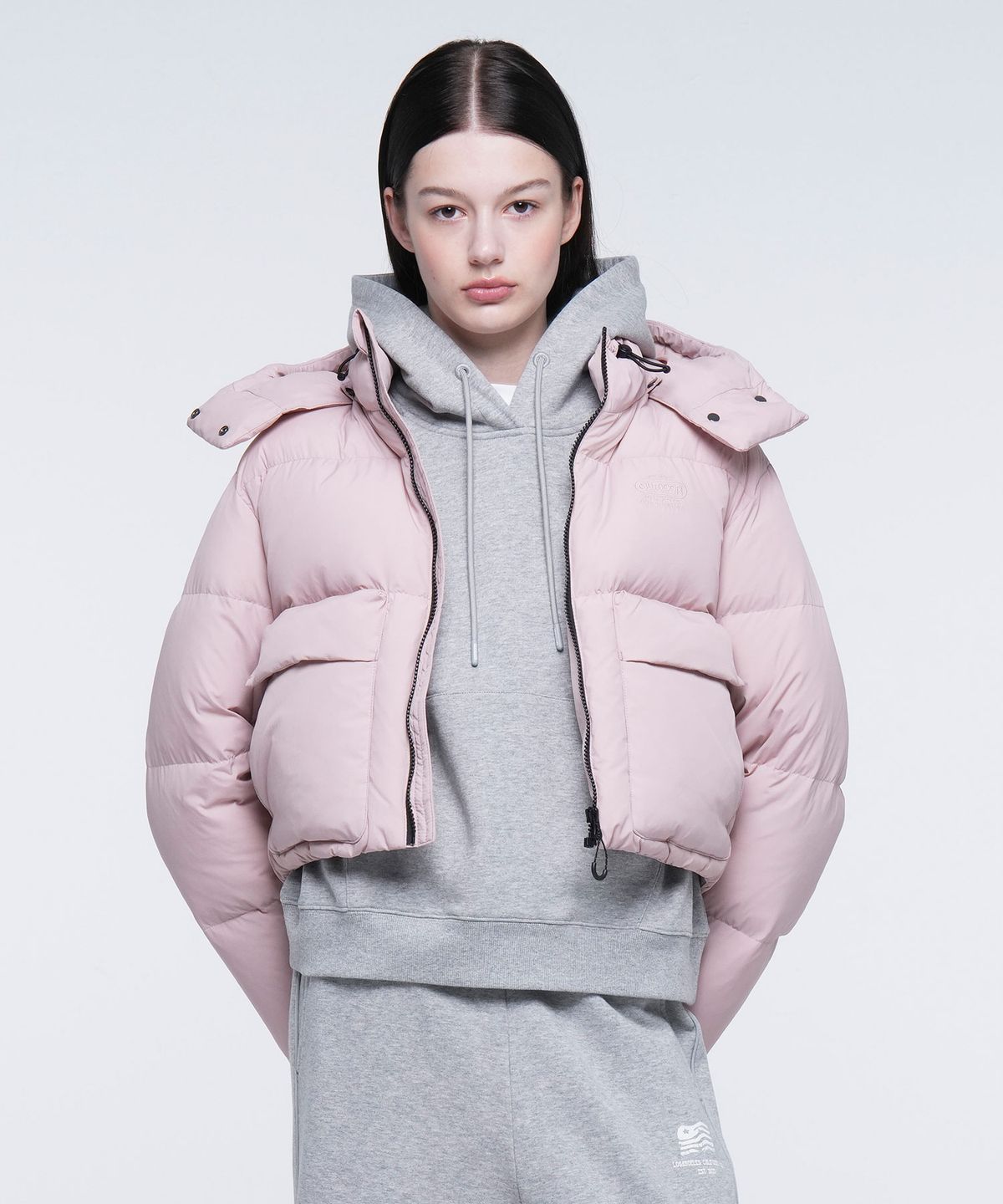 아웃도어 프로덕츠(OUTDOOR PRODUCTS) W PUFFER HOOD DOWN (INDIE PINK)
