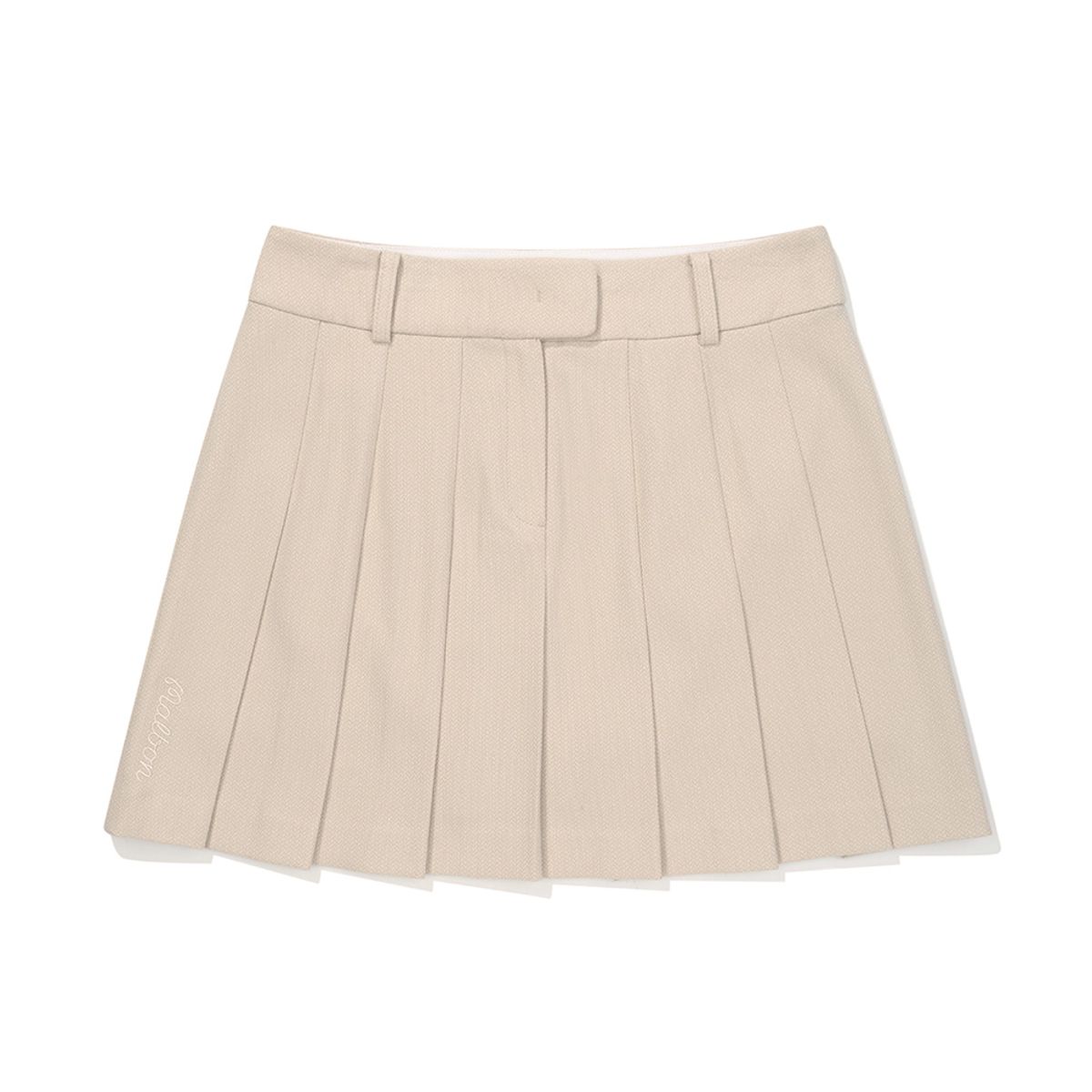 말본 골프(MALBON GOLF) 울 라이크 플리츠 스커트 BEIGE (WOMAN)
