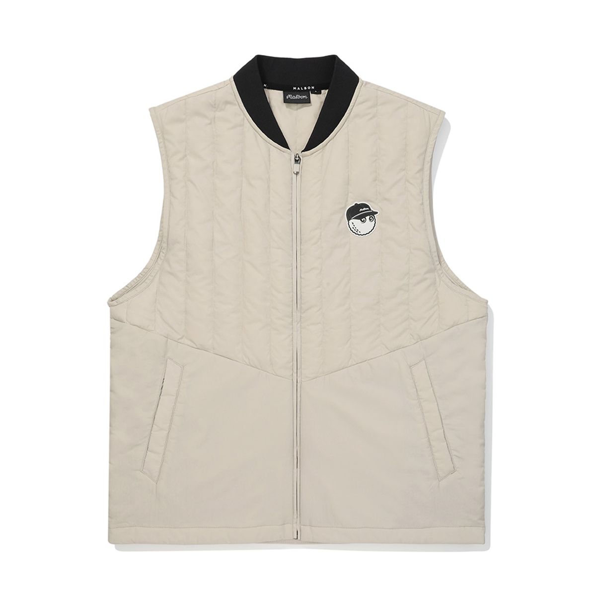말본 골프(MALBON GOLF) 버킷 경량 다운 베스트 GREYISH BEIGE (MAN)