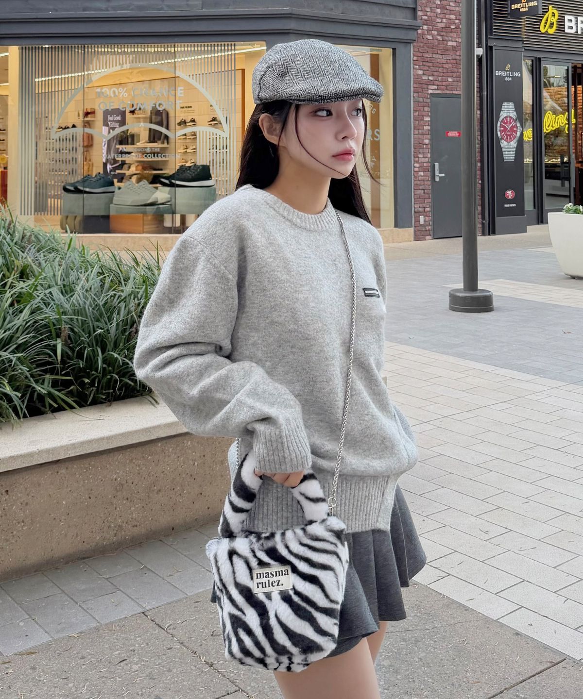 마스마룰즈(MASMARULEZ) [체인스트랩세트] Bodry tote bag_Animal Black