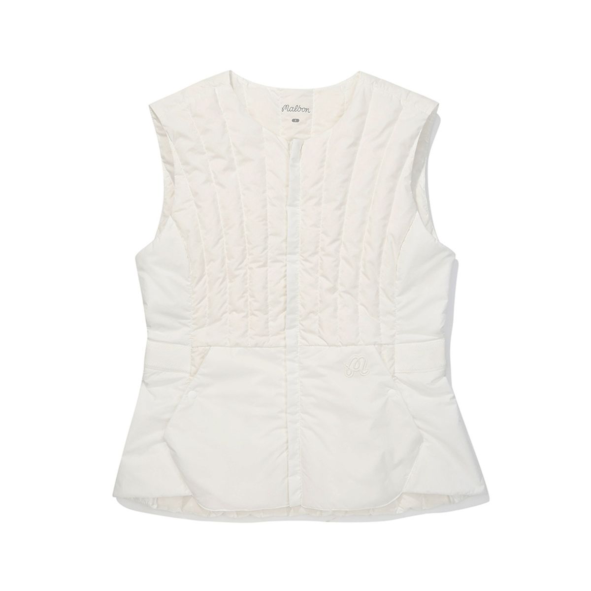 말본 골프(MALBON GOLF) 초경량 미들러 다운베스트 IVORY (WOMAN)