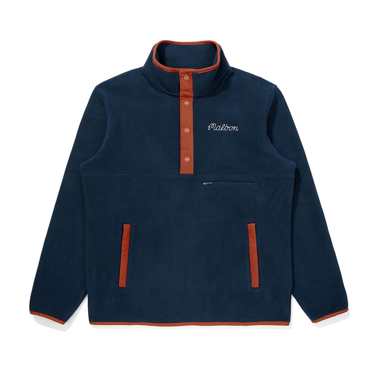 말본 골프(MALBON GOLF) 등판 버킷 포인트 플리스 티셔츠 DARK NAVY (MAN)