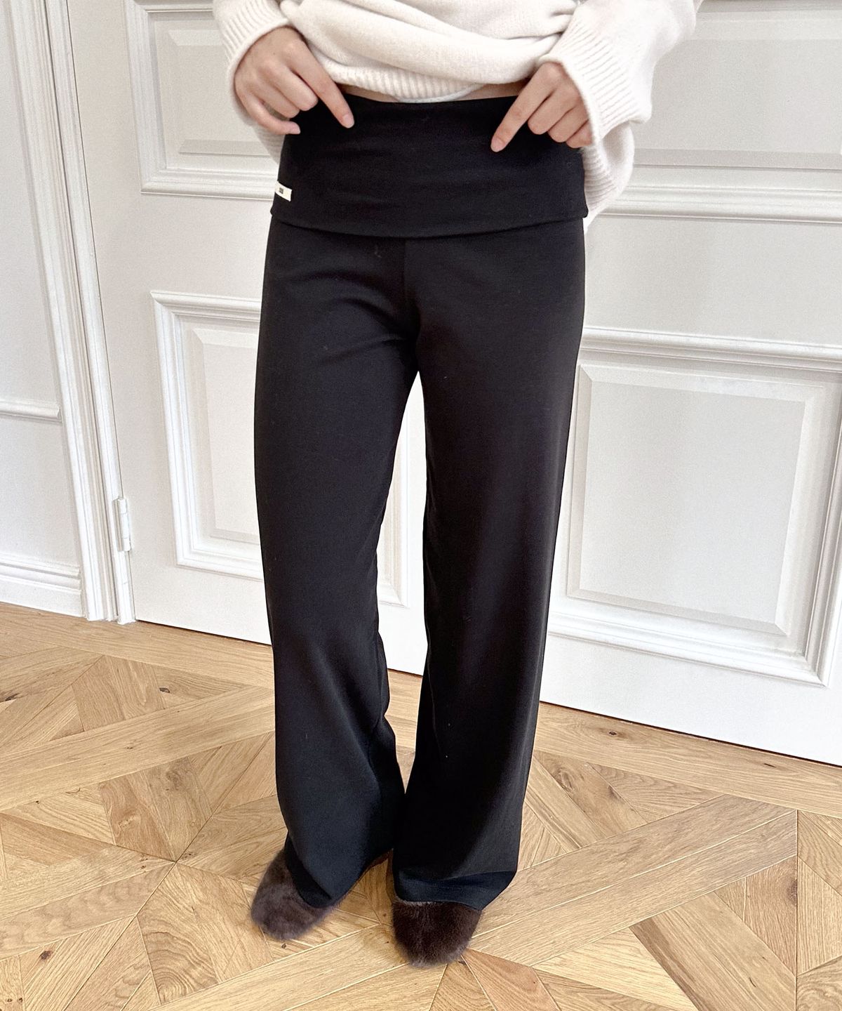 딜라이디(DELIDI) Bijou sweat pents (black)